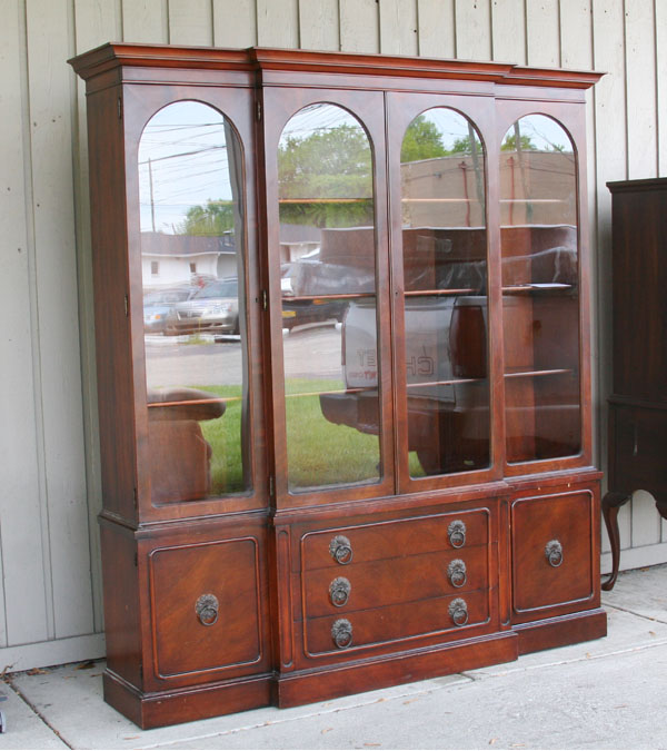 Drexel mahogany china cabinet,