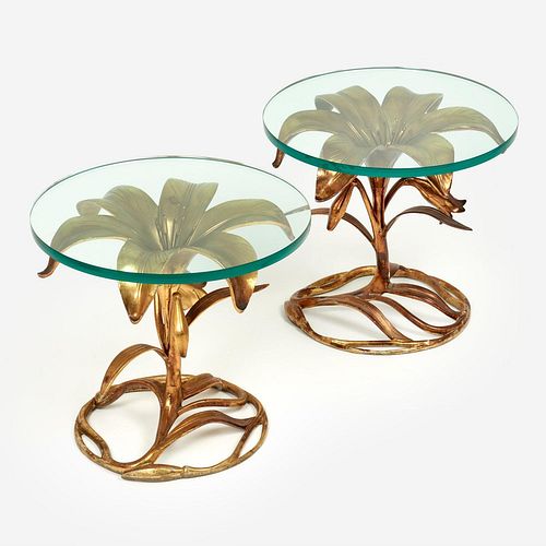 DREXEL PAIR OF ALUMINUM "LILY"
