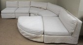 DREXEL UPHOLSTERED FIVE-SECTIO
