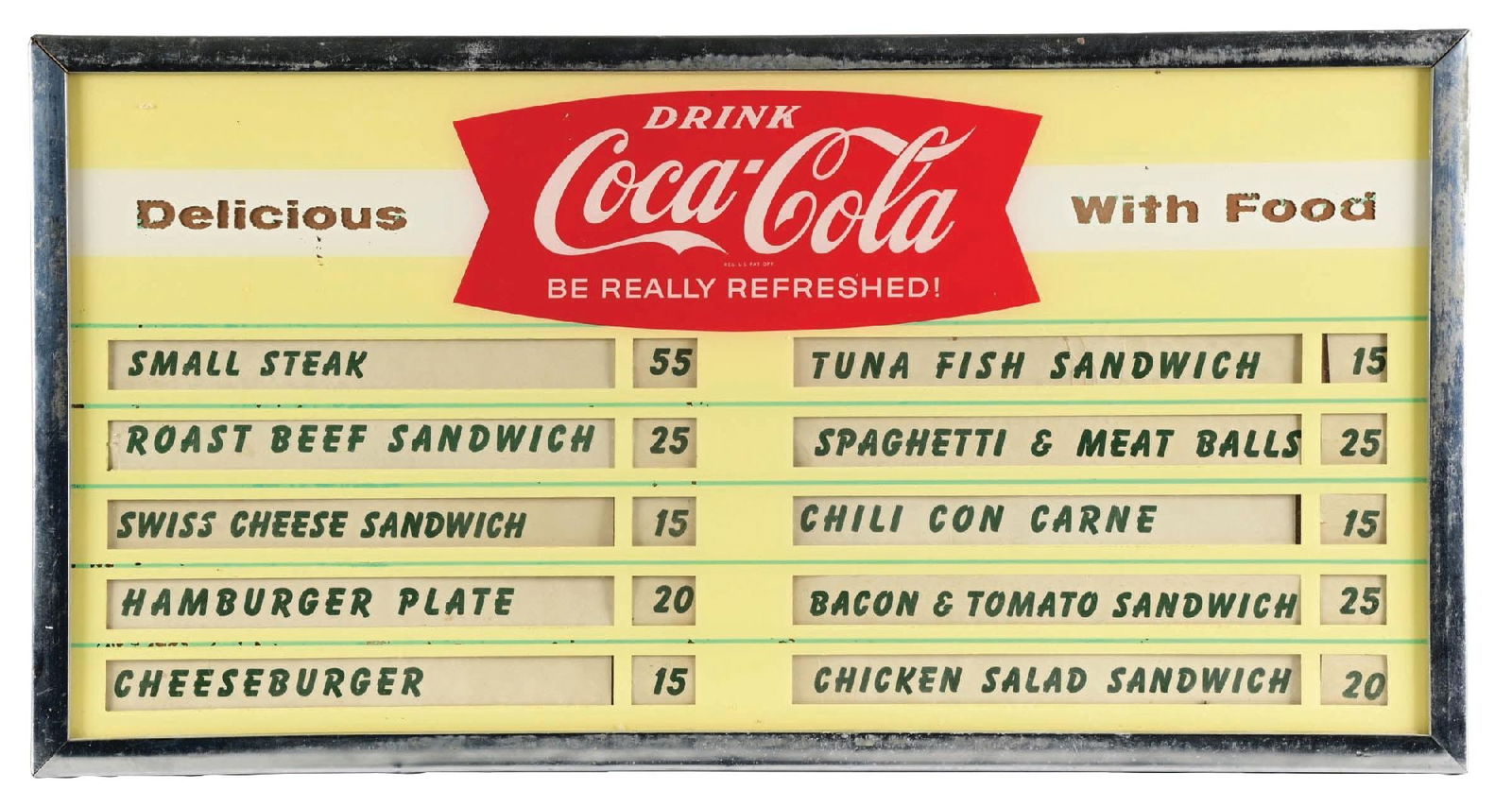 DRINK COCA-COLA FISHTAIL MENU