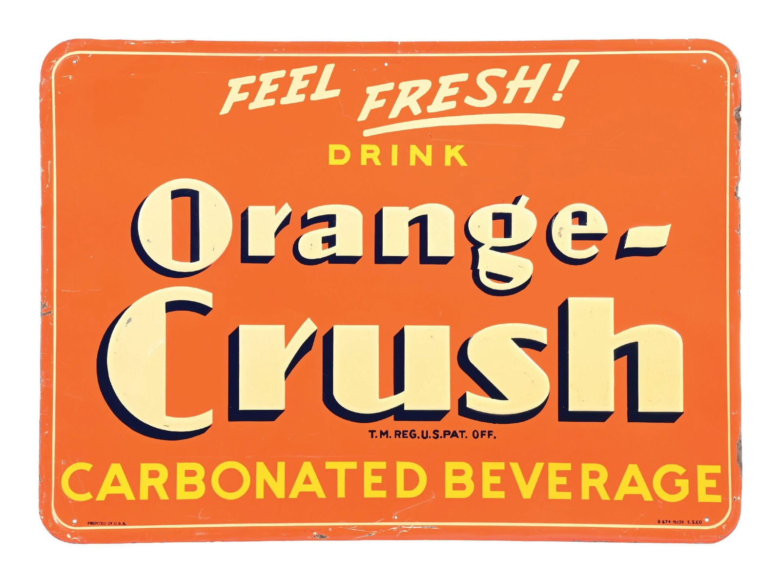 DRINK ORANGE CRUSH "FEEL FRESH"