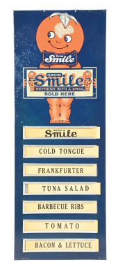 DRINK SMILE MENU BOARD SIGN<br