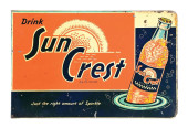 DRINK SUNCREST FLANGE SIGN W/