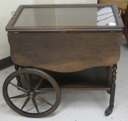 DROP-LEAF TEA CART American c.