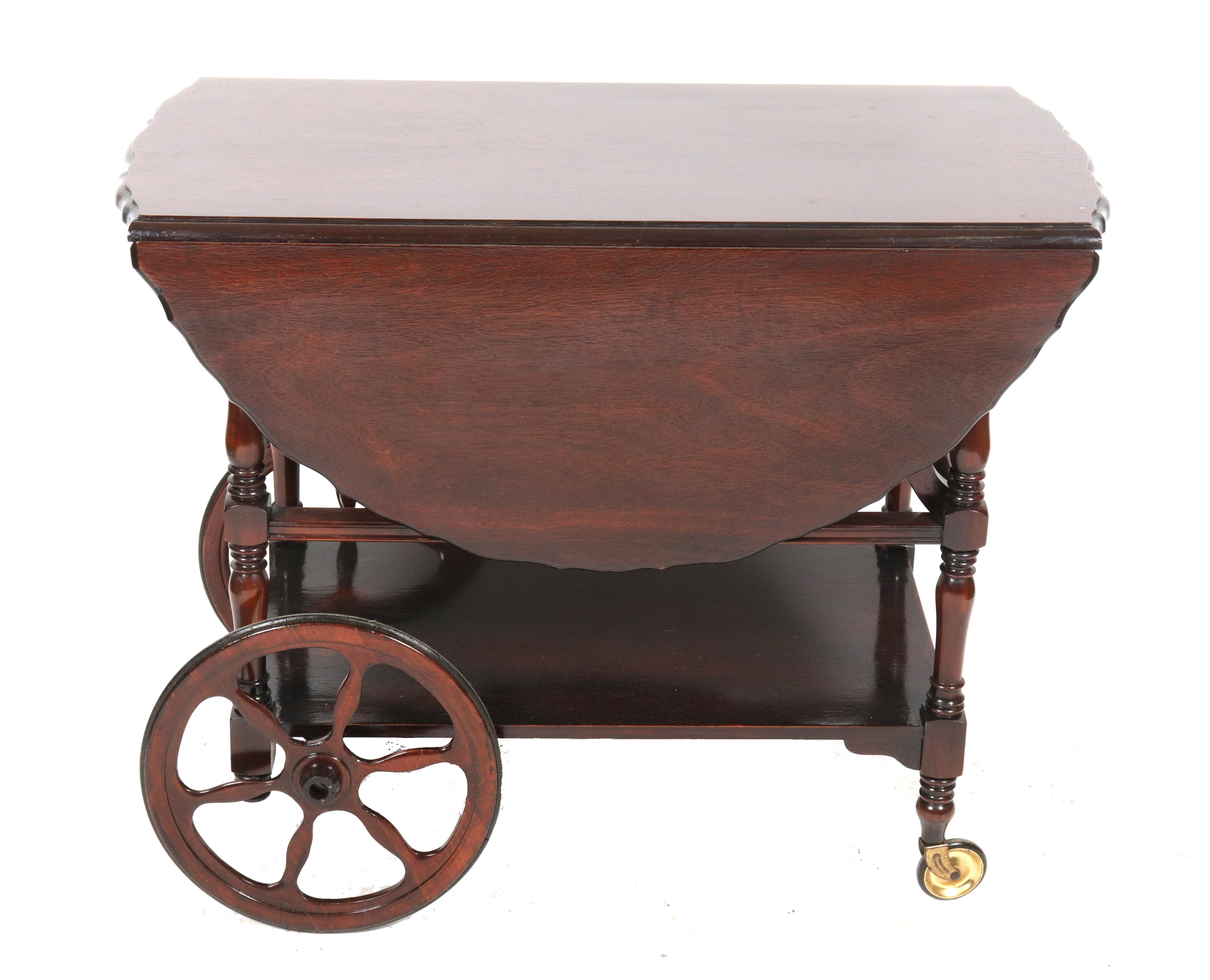 DROP-LEAF TEA TROLLEY SERVING CART,