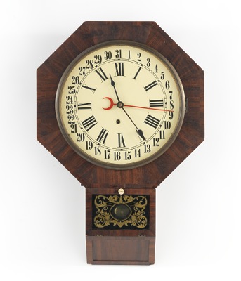 Drop Octagon Clock with Simple