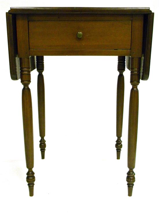 Dropleaf single drawer stand 