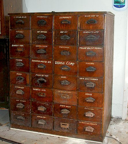 DRUG STORE CABINETCa. 1900- A