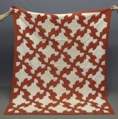 Drunkard' s path quilt.