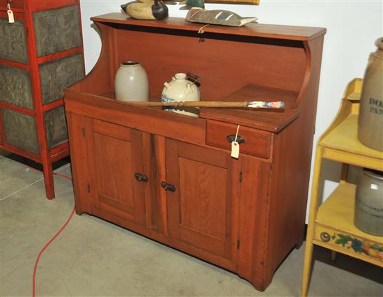 DRY SINK. Mixed woods with nail