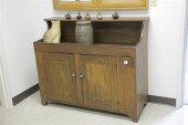 DRY SINK. Walnut  hutch back d