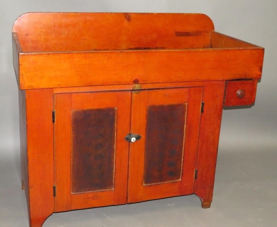 DRY SINKca. 1850; in pine with an