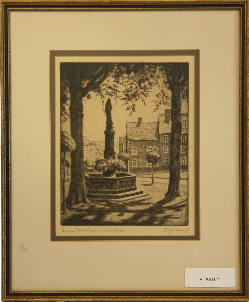 DRYPOINT - Titled 'Eupen.