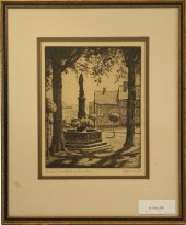 DRYPOINT - Titled 'Eupen. Mars