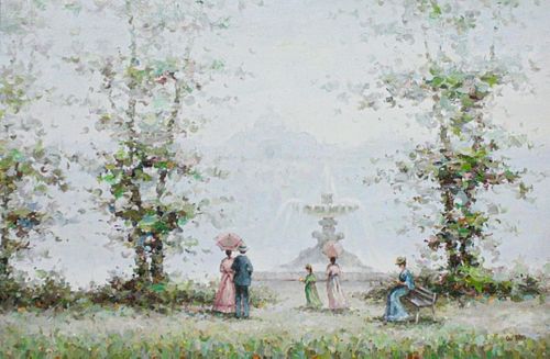 DU BOIS IMPRESSIONIST OIL ON CANVAS