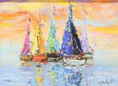 DUAIV LITHOGRAPH SOIR ET VOILE