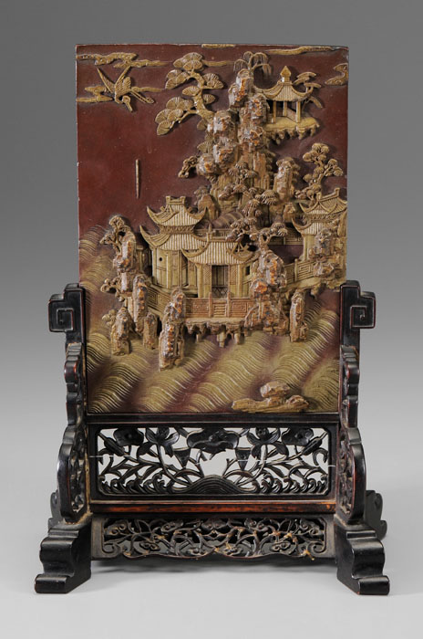 Duan Stone Table Screen Chinese,