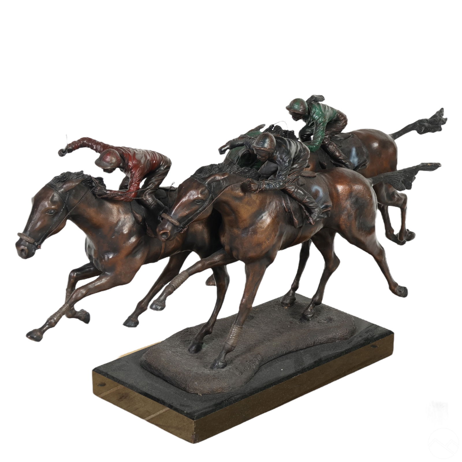 DUANE SCOTT 20C THREE RACE HORSES