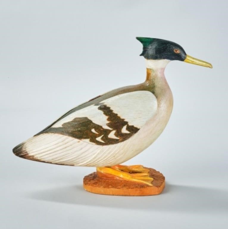 DUCK CARVING BY CHARLES FOURNIERA
