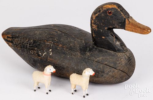 DUCK DECOY AND STICK LEG