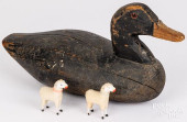 DUCK DECOY AND STICK LEG SHEEP