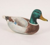 Duck decoy, male mallard; sign
