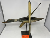 DUCK WHIRLY GIG ON STAND, BLAC
