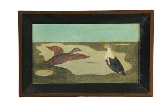 DUCKS AT A POND (AMERICAN SCHOOL 