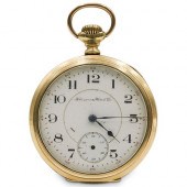 DUEBER GOLD PLATED POCKET WATC