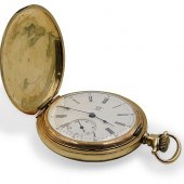 DUEBER GOLD PLATED POCKET WATC
