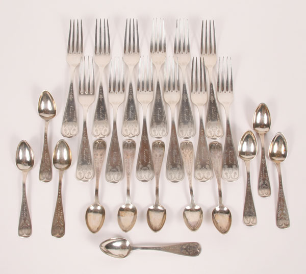 Duhme & Co. flatware including