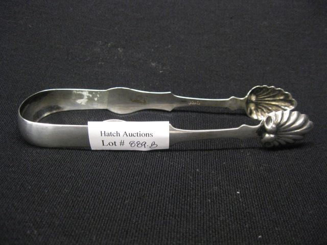 Duhme Coin Silver Tongs shell shape