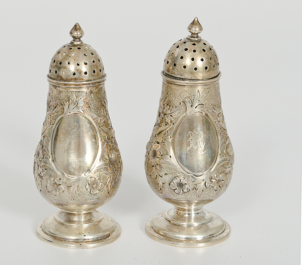 Duhme Sterling Repoussé Shakers