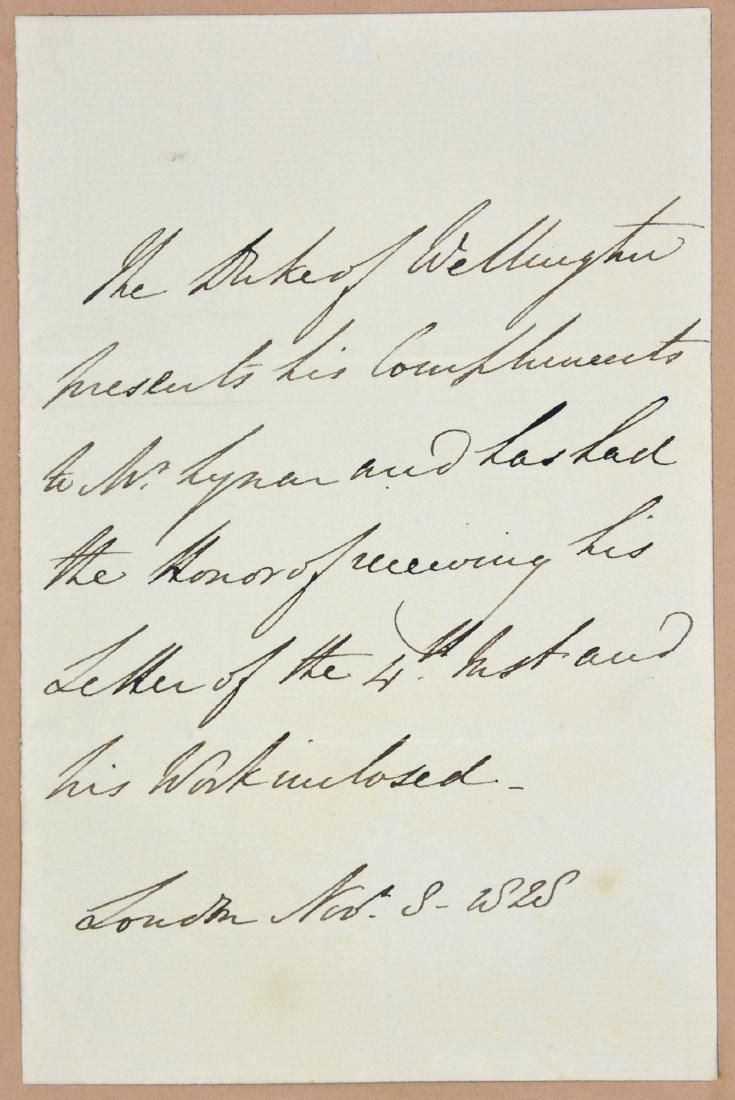 DUKE OF WELLINGTON NOTE,