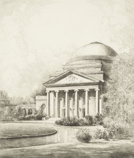 Duke University Etching by Louis