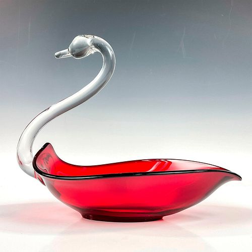 DUNCAN MILLER GLASS SWAN CANDY