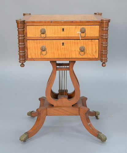 DUNCAN PHYFE WORK TABLE HAVING