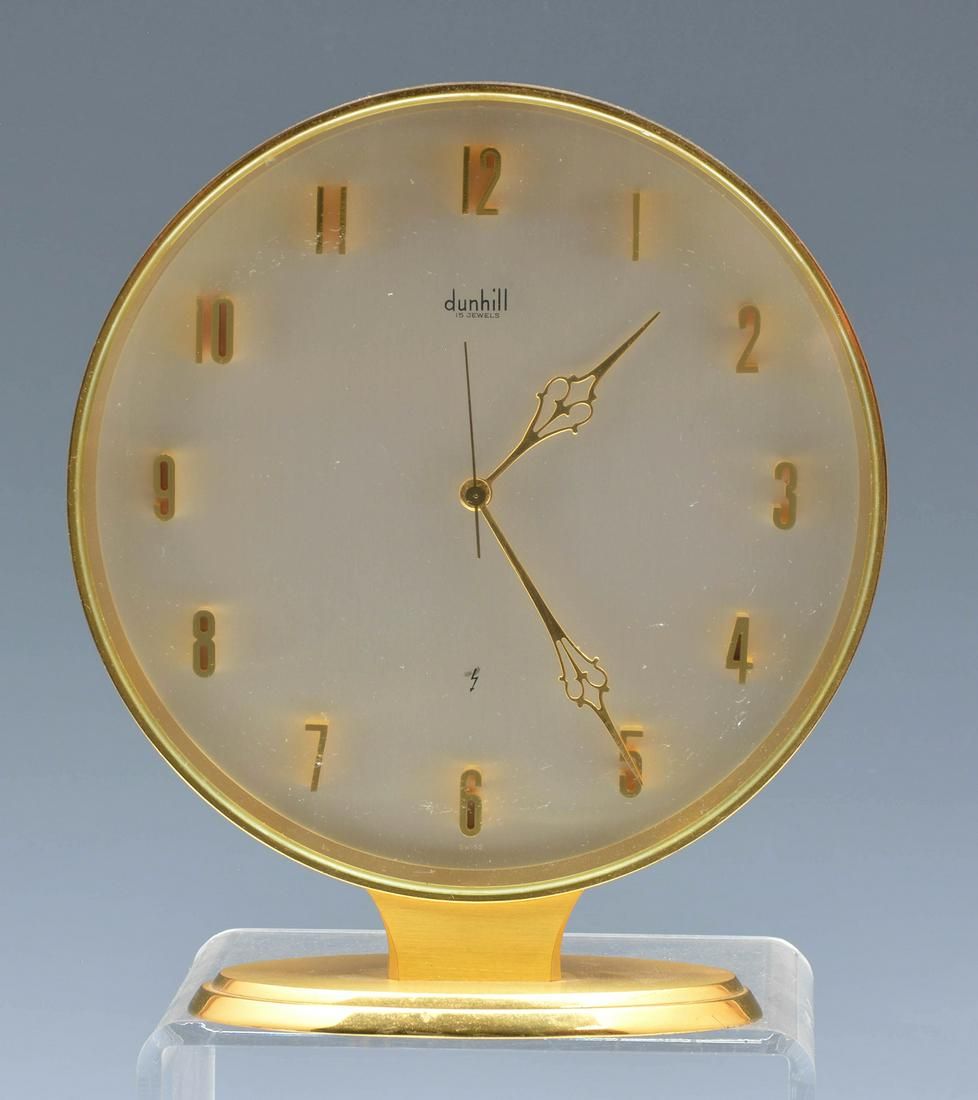 DUNHILL SWISS DESK CLOCK, NO.