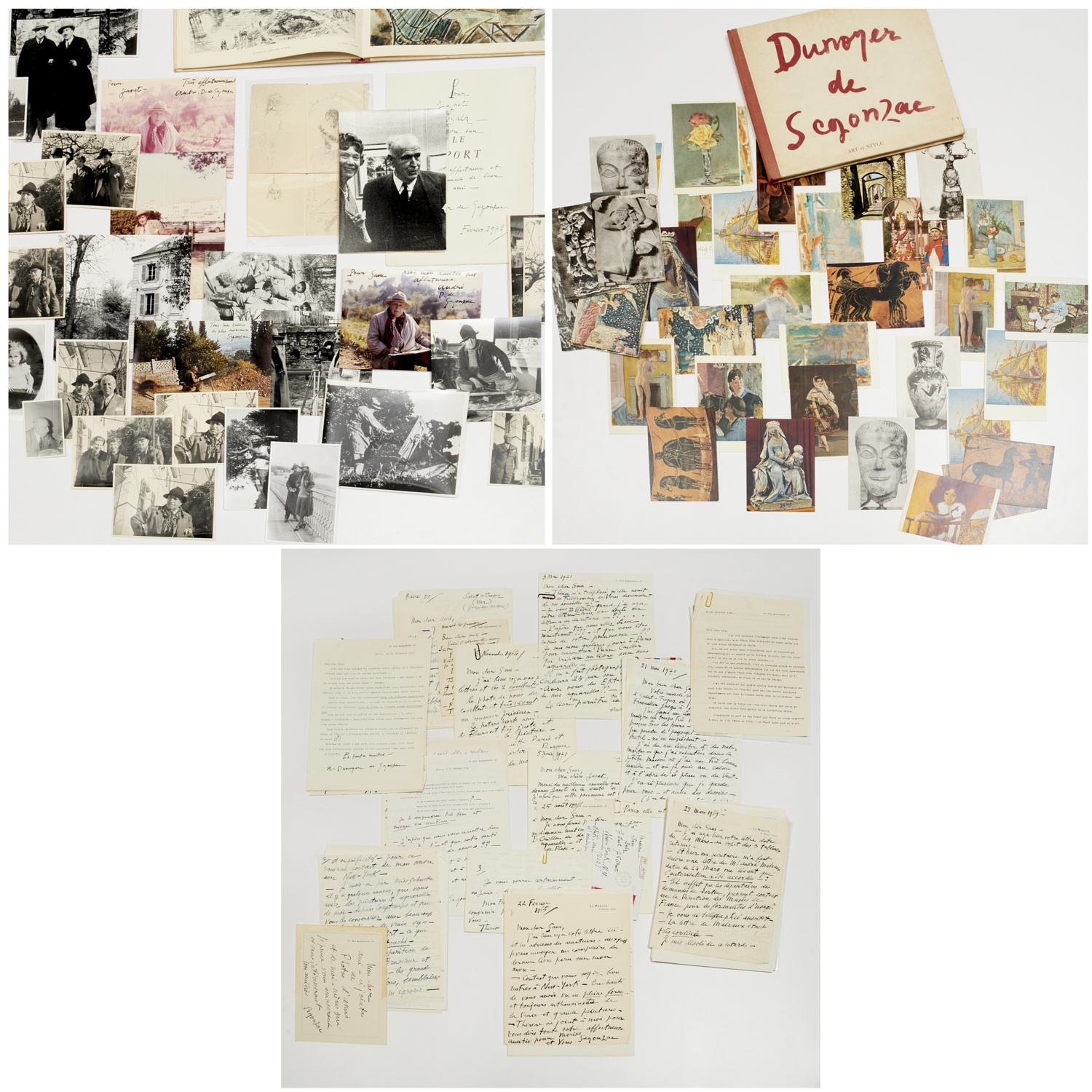 DUNOYER DE SEGONZAC, ARCHIVE OF