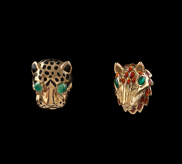 Duo of David Webb 18k Enamel Tie