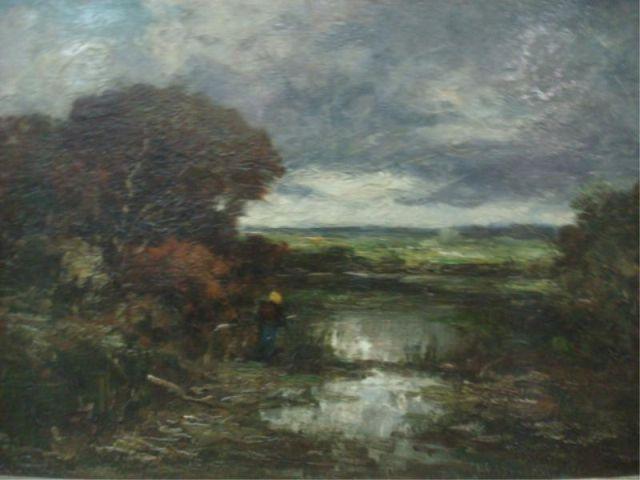 DUPRE, Jules. Oil on Panel