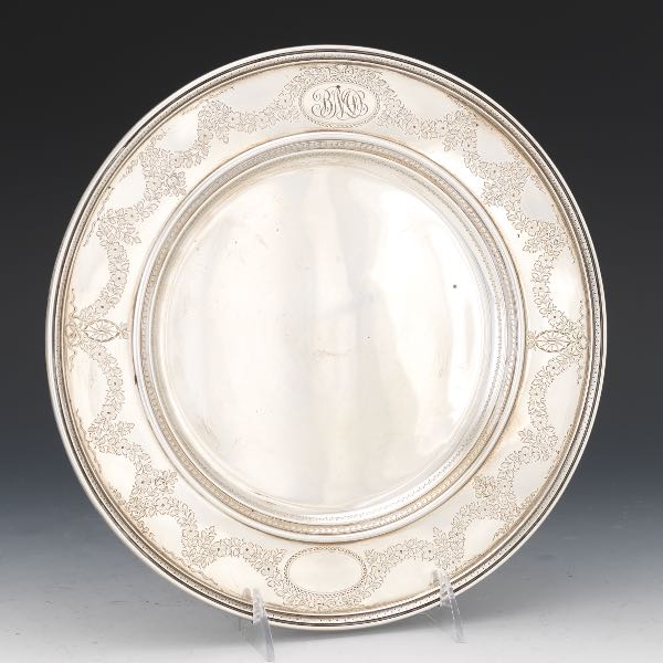 DURGIN STERLING SILVER PLATTER, FOR