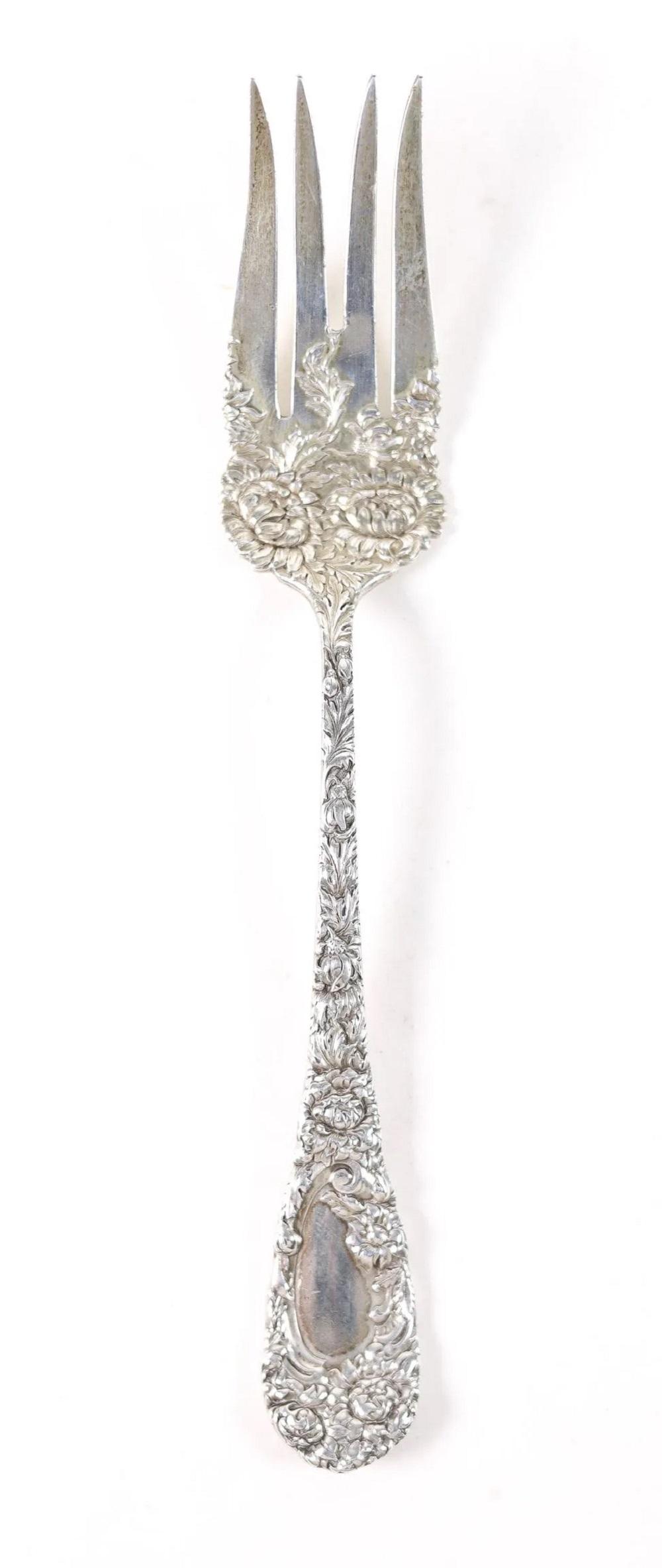 DURGIN STERLING SOLID FISH FORK