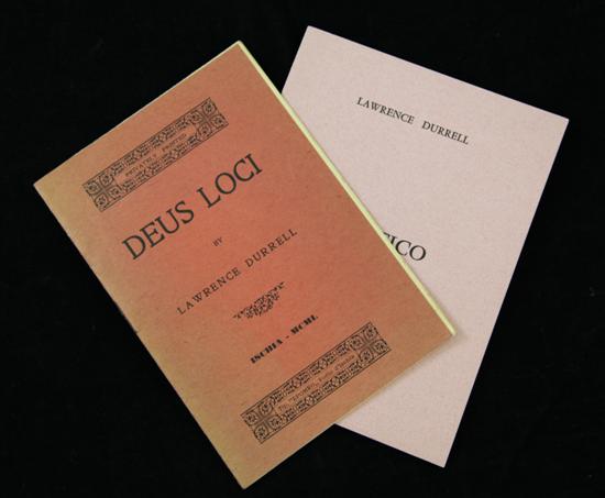 DURRELL (L) DEUS LOCI signed