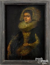 DUTCH 17TH C. PORTRAIT OF A NO