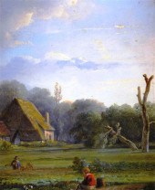 DUTCH 19TH C. OIL ON OAK PANEL