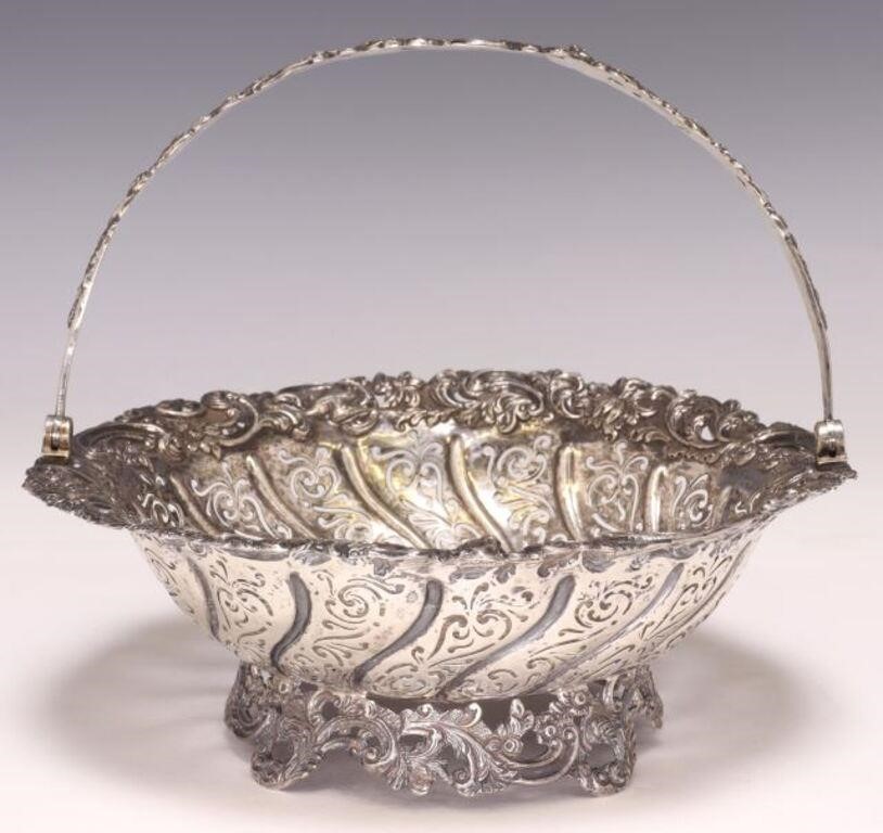DUTCH 800 SILVER REPOUSSE & PIERCED