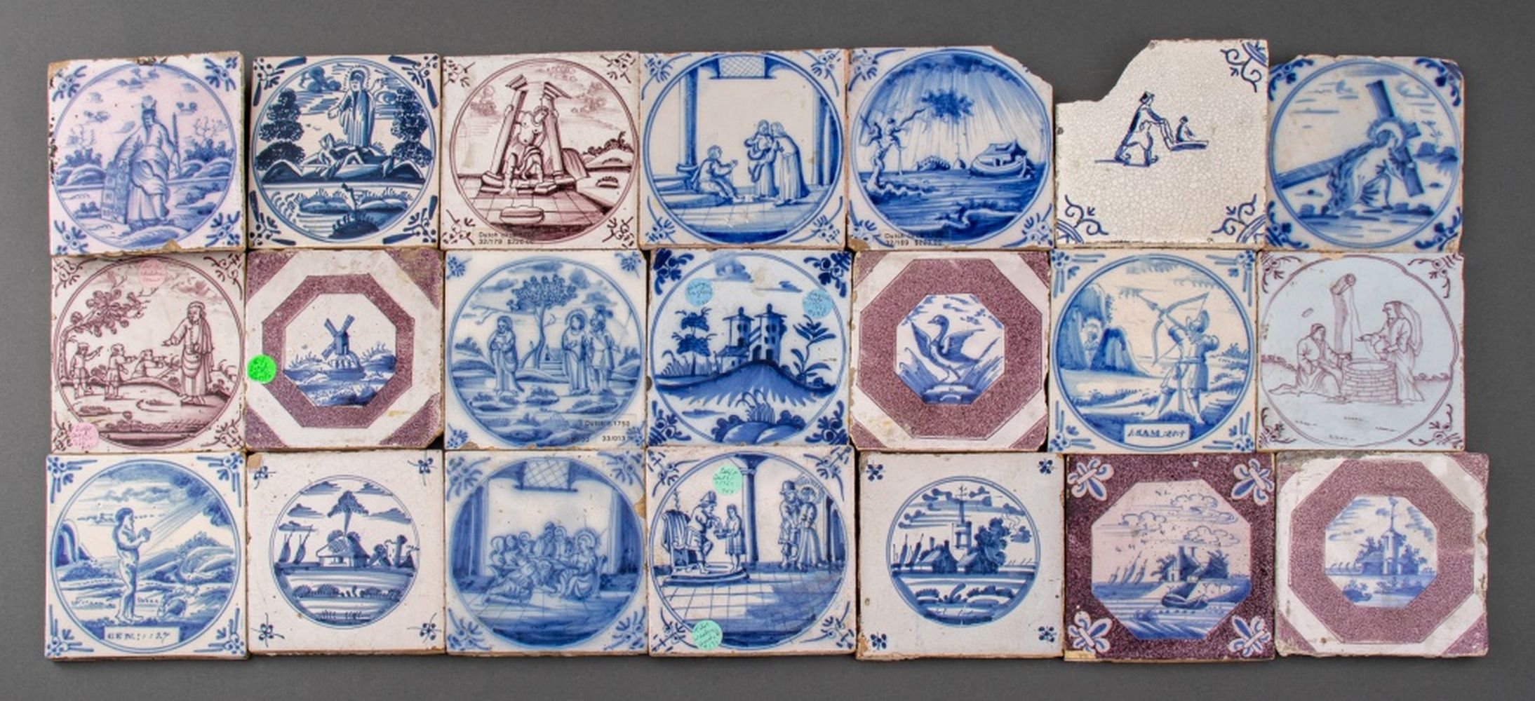DUTCH ANTIQUE HAND-PAINTED