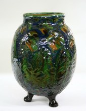 DUTCH ART POTTERY VASE - Three