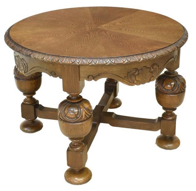 DUTCH BAROQUE STYLE OAK CIRCULAR